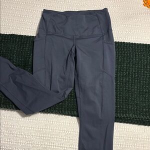 Blue High-Waisted Leggings